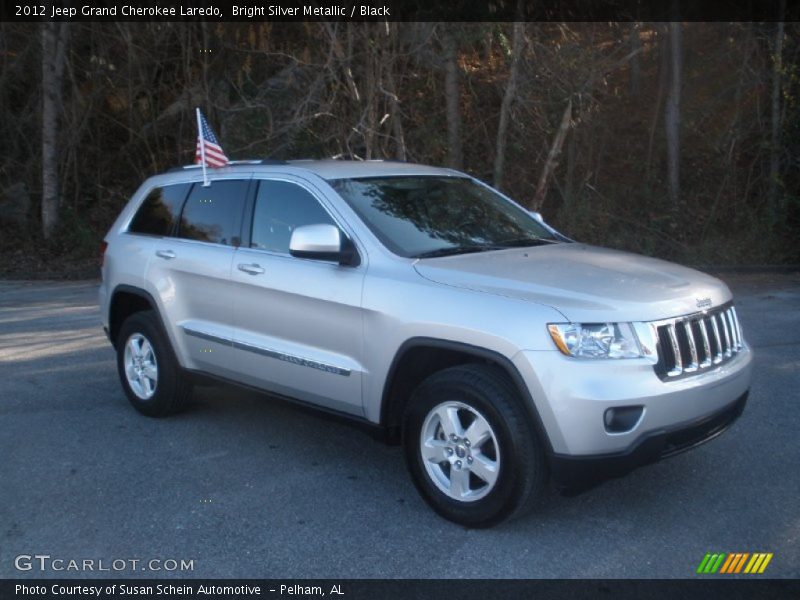 Bright Silver Metallic / Black 2012 Jeep Grand Cherokee Laredo