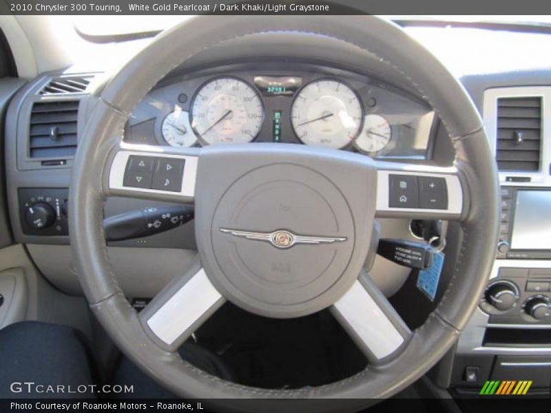 White Gold Pearlcoat / Dark Khaki/Light Graystone 2010 Chrysler 300 Touring