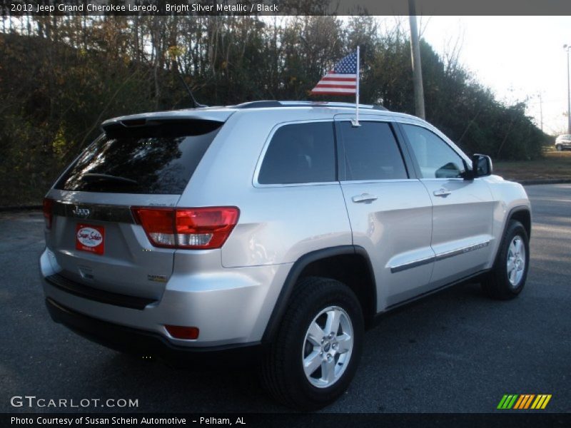 Bright Silver Metallic / Black 2012 Jeep Grand Cherokee Laredo