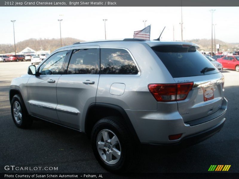 Bright Silver Metallic / Black 2012 Jeep Grand Cherokee Laredo