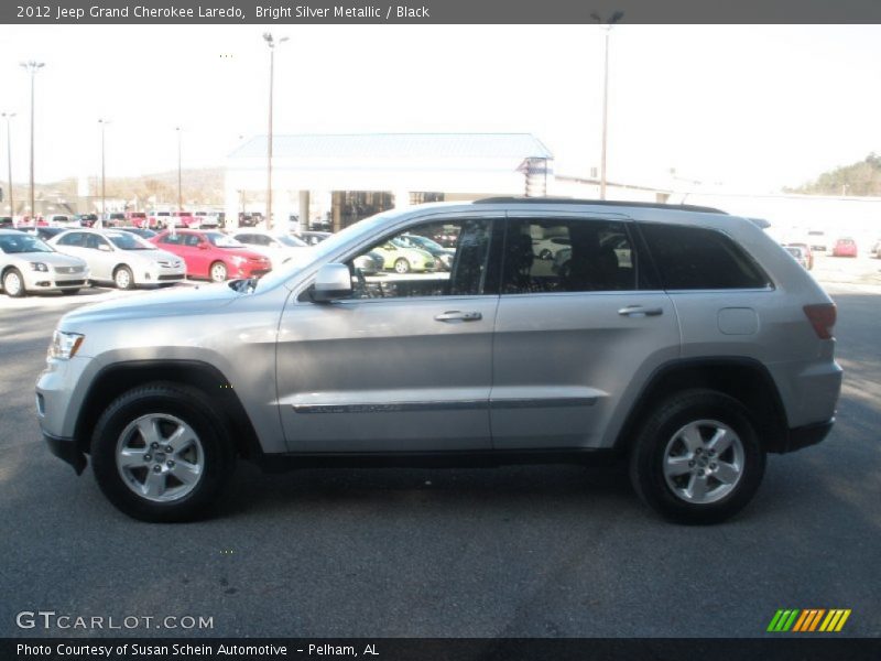 Bright Silver Metallic / Black 2012 Jeep Grand Cherokee Laredo