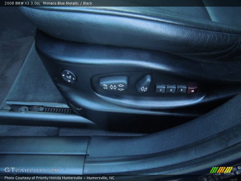 Monaco Blue Metallic / Black 2008 BMW X3 3.0si