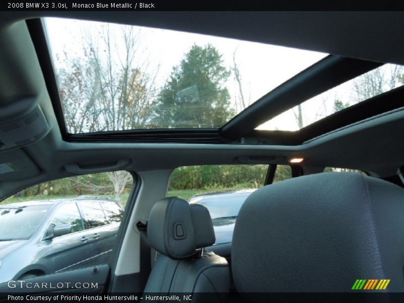 Monaco Blue Metallic / Black 2008 BMW X3 3.0si