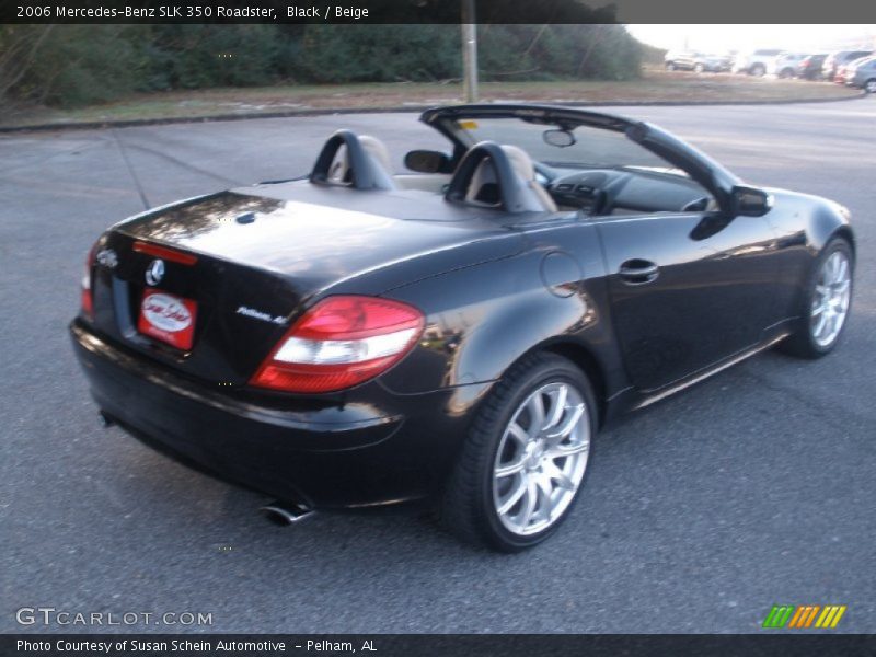 Black / Beige 2006 Mercedes-Benz SLK 350 Roadster