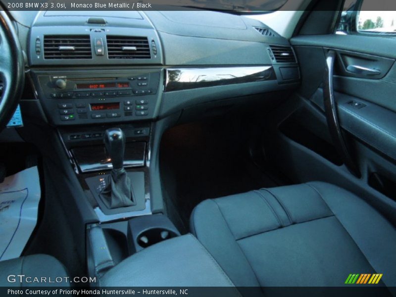 Monaco Blue Metallic / Black 2008 BMW X3 3.0si