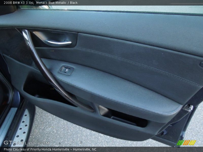 Monaco Blue Metallic / Black 2008 BMW X3 3.0si
