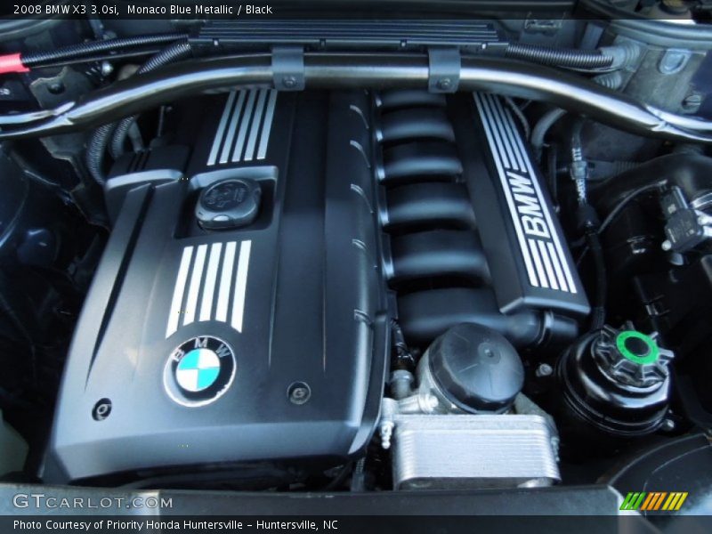 Monaco Blue Metallic / Black 2008 BMW X3 3.0si
