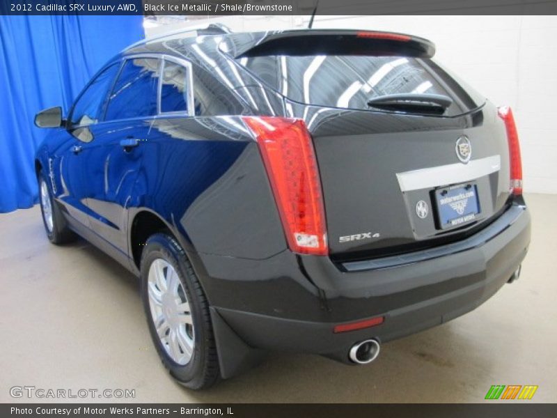Black Ice Metallic / Shale/Brownstone 2012 Cadillac SRX Luxury AWD