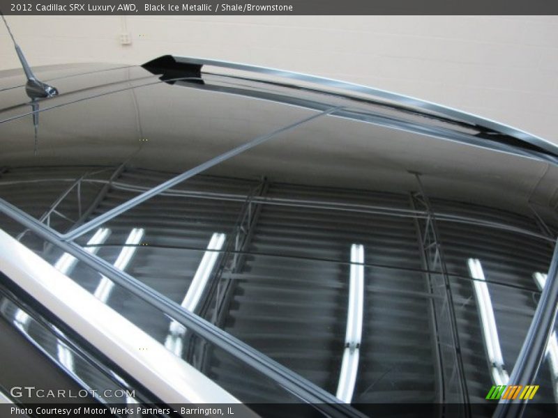 Black Ice Metallic / Shale/Brownstone 2012 Cadillac SRX Luxury AWD