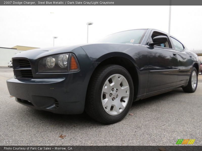 Steel Blue Metallic / Dark Slate Gray/Light Graystone 2007 Dodge Charger