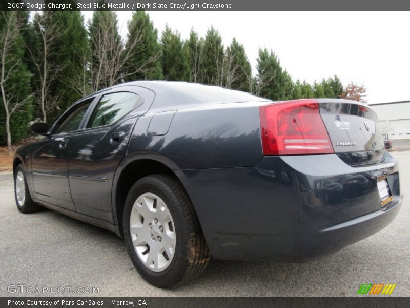 Steel Blue Metallic / Dark Slate Gray/Light Graystone 2007 Dodge Charger