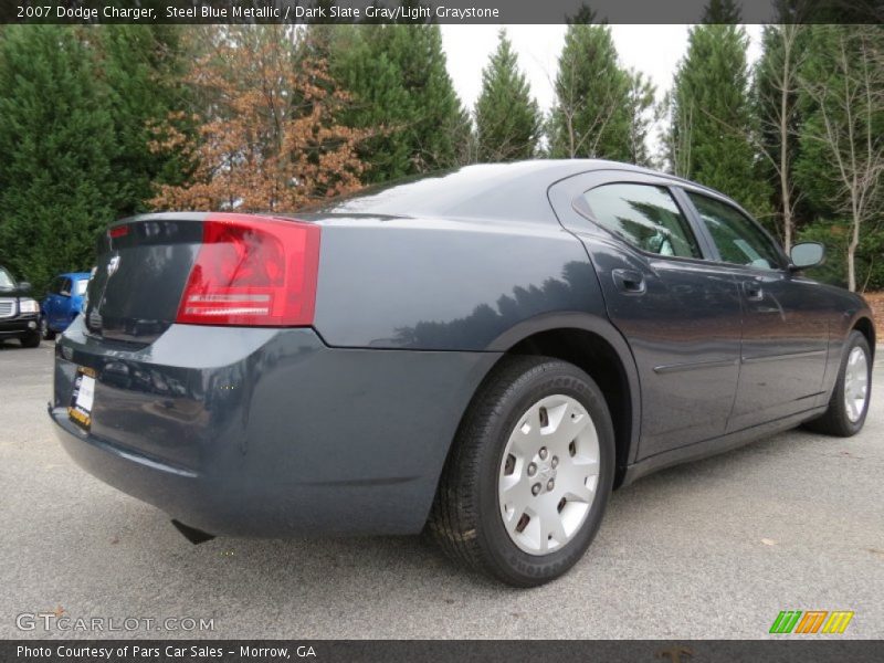 Steel Blue Metallic / Dark Slate Gray/Light Graystone 2007 Dodge Charger