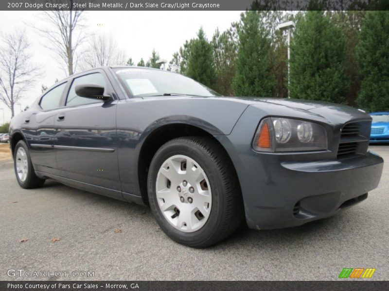 Steel Blue Metallic / Dark Slate Gray/Light Graystone 2007 Dodge Charger