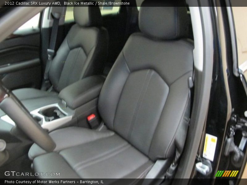 Black Ice Metallic / Shale/Brownstone 2012 Cadillac SRX Luxury AWD