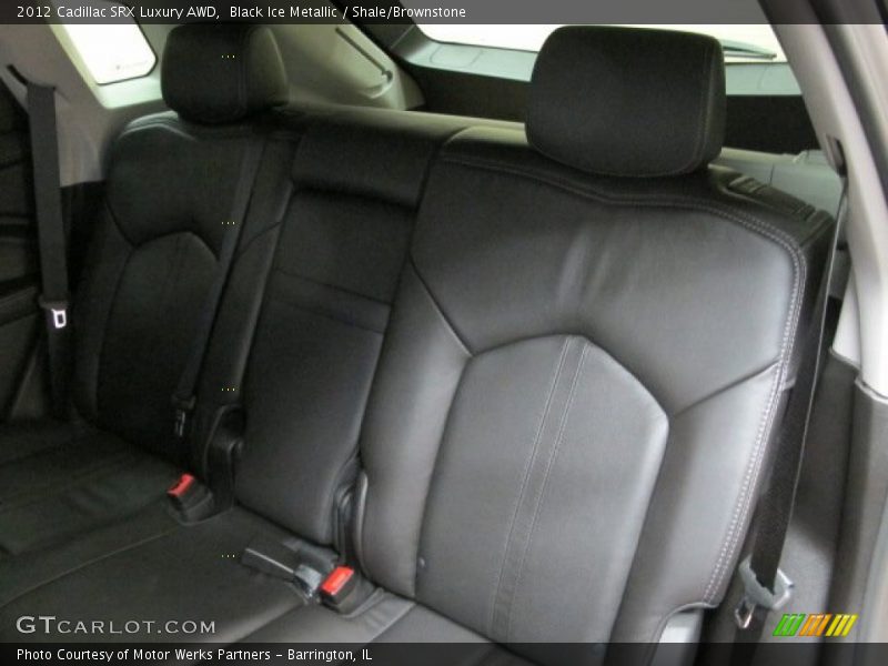 Black Ice Metallic / Shale/Brownstone 2012 Cadillac SRX Luxury AWD