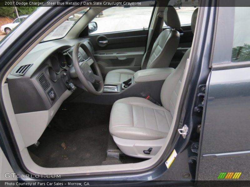 Steel Blue Metallic / Dark Slate Gray/Light Graystone 2007 Dodge Charger