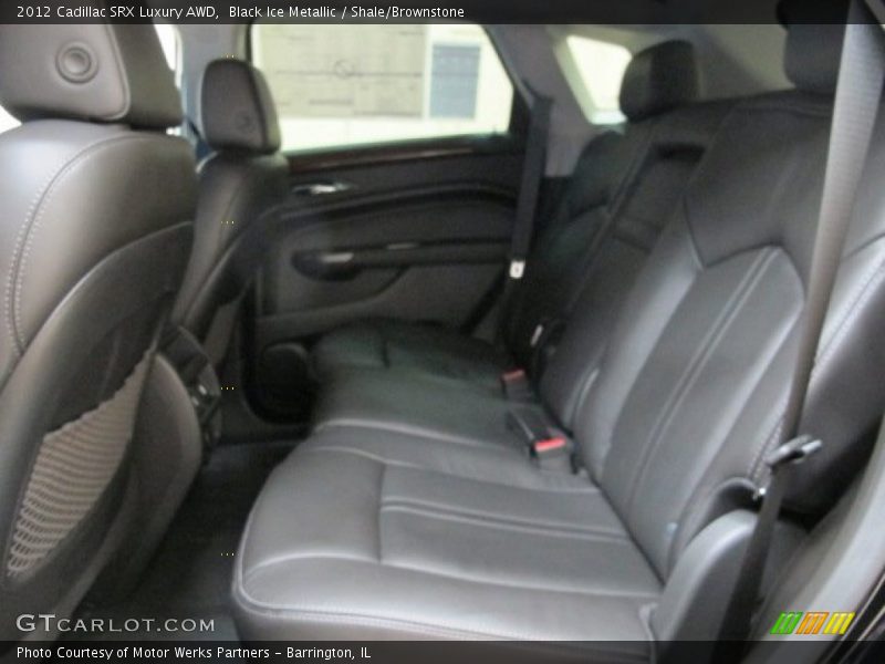 Black Ice Metallic / Shale/Brownstone 2012 Cadillac SRX Luxury AWD