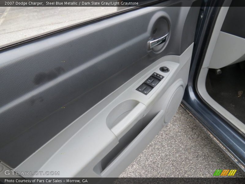 Steel Blue Metallic / Dark Slate Gray/Light Graystone 2007 Dodge Charger