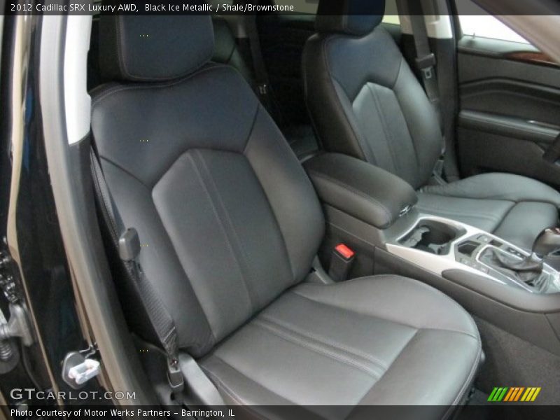 Black Ice Metallic / Shale/Brownstone 2012 Cadillac SRX Luxury AWD