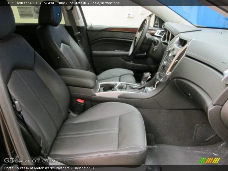 Black Ice Metallic / Shale/Brownstone 2012 Cadillac SRX Luxury AWD