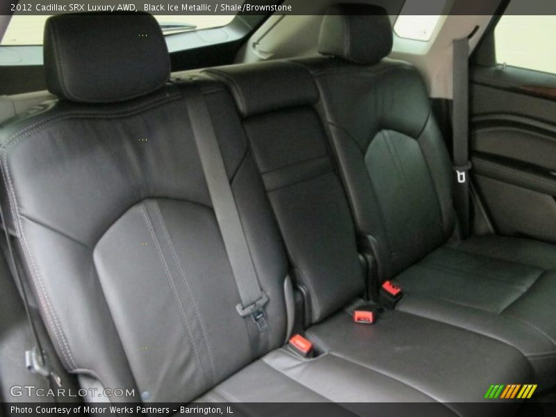 Black Ice Metallic / Shale/Brownstone 2012 Cadillac SRX Luxury AWD