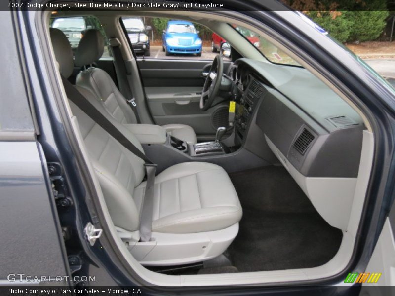 Steel Blue Metallic / Dark Slate Gray/Light Graystone 2007 Dodge Charger