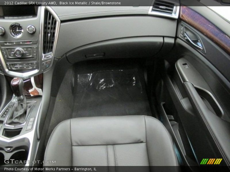 Black Ice Metallic / Shale/Brownstone 2012 Cadillac SRX Luxury AWD