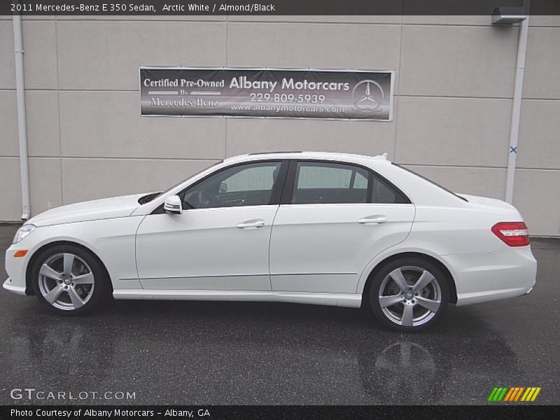 Arctic White / Almond/Black 2011 Mercedes-Benz E 350 Sedan