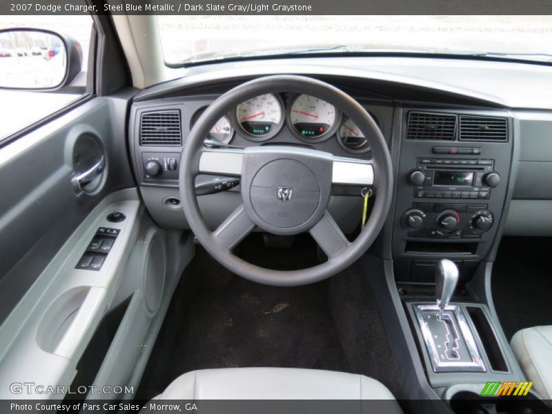 Steel Blue Metallic / Dark Slate Gray/Light Graystone 2007 Dodge Charger