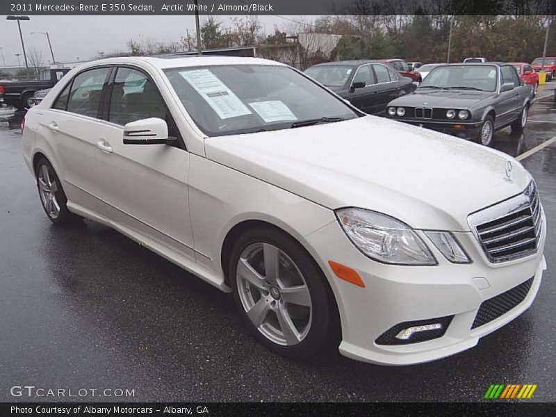 Arctic White / Almond/Black 2011 Mercedes-Benz E 350 Sedan