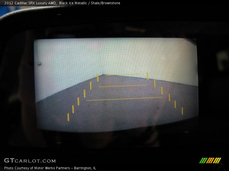 Black Ice Metallic / Shale/Brownstone 2012 Cadillac SRX Luxury AWD