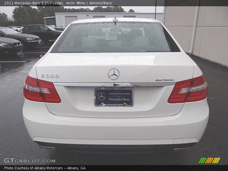 Arctic White / Almond/Black 2011 Mercedes-Benz E 350 Sedan