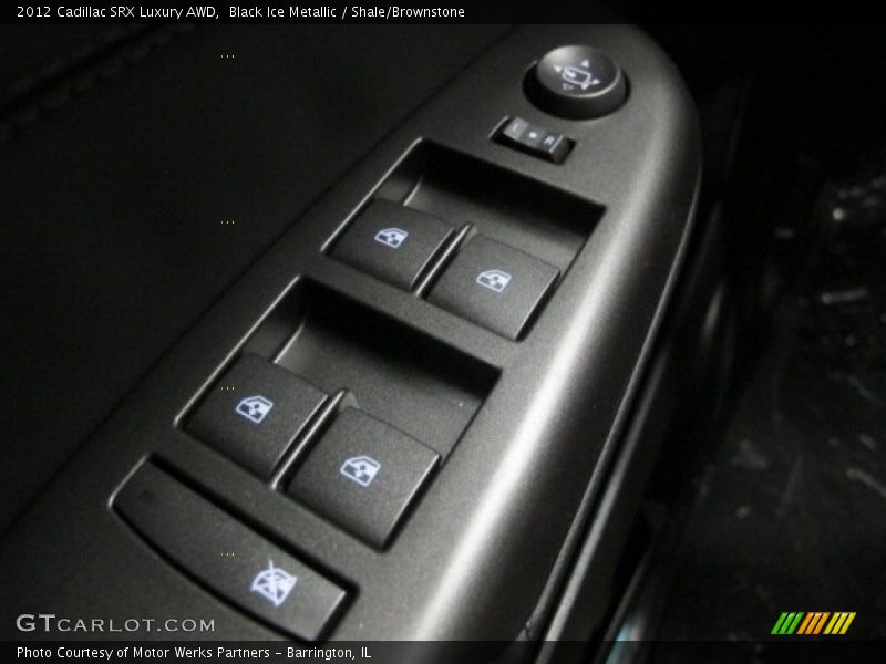 Black Ice Metallic / Shale/Brownstone 2012 Cadillac SRX Luxury AWD
