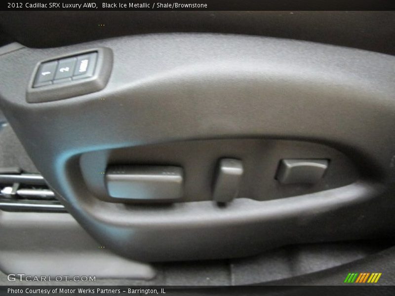 Black Ice Metallic / Shale/Brownstone 2012 Cadillac SRX Luxury AWD