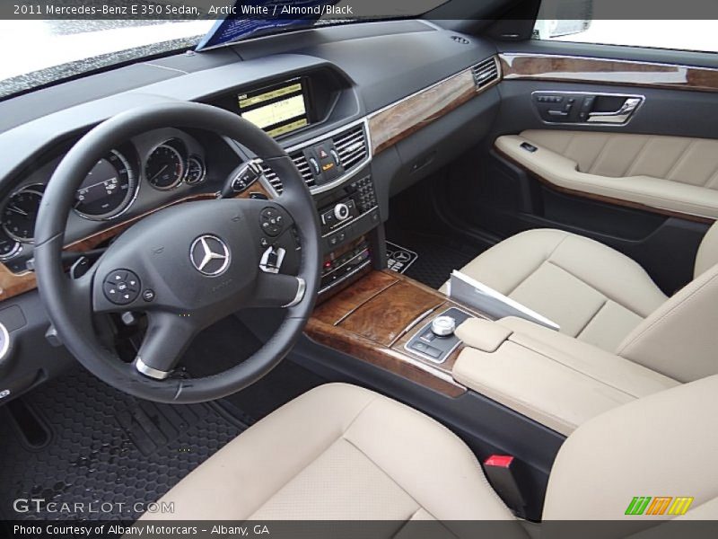 Arctic White / Almond/Black 2011 Mercedes-Benz E 350 Sedan