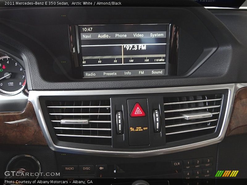 Arctic White / Almond/Black 2011 Mercedes-Benz E 350 Sedan