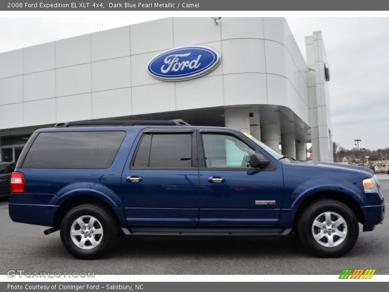 Dark Blue Pearl Metallic / Camel 2008 Ford Expedition EL XLT 4x4