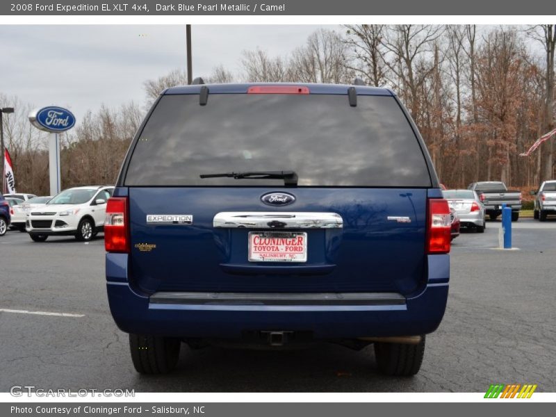 Dark Blue Pearl Metallic / Camel 2008 Ford Expedition EL XLT 4x4