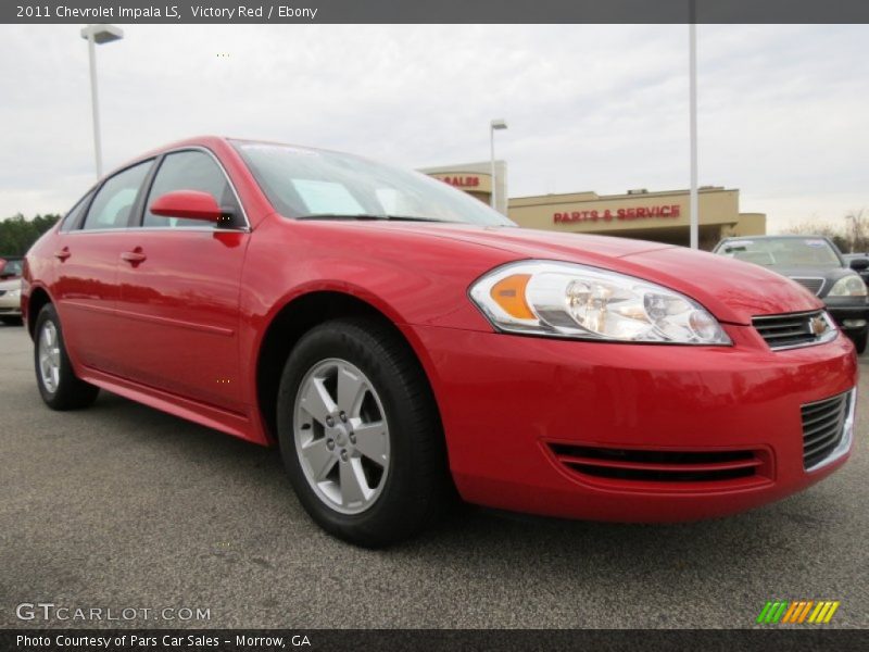 Victory Red / Ebony 2011 Chevrolet Impala LS