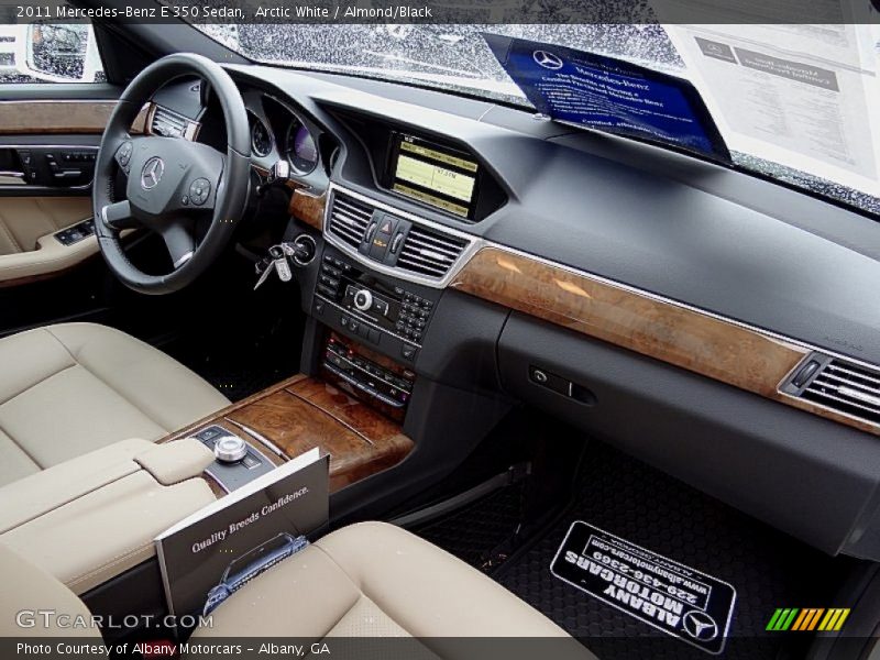 Arctic White / Almond/Black 2011 Mercedes-Benz E 350 Sedan