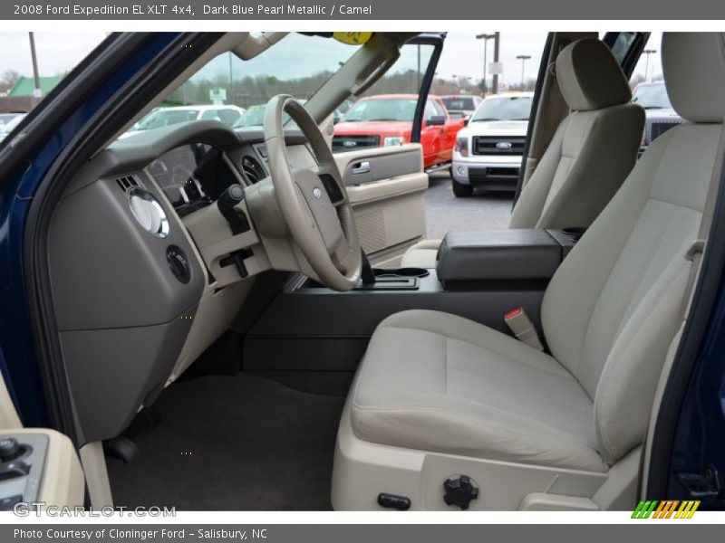 Dark Blue Pearl Metallic / Camel 2008 Ford Expedition EL XLT 4x4