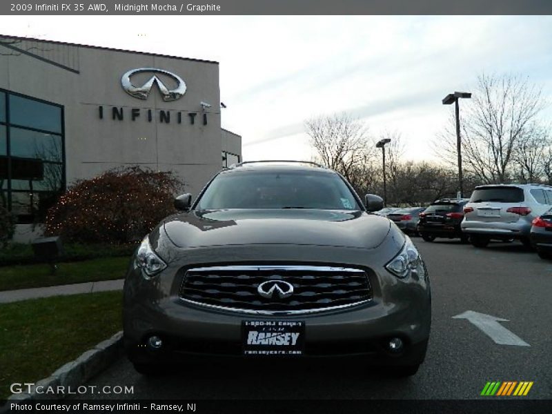 Midnight Mocha / Graphite 2009 Infiniti FX 35 AWD