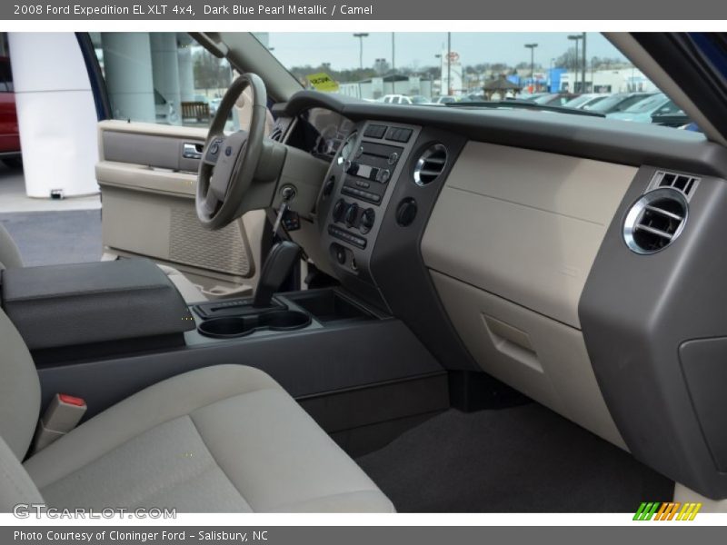 Dark Blue Pearl Metallic / Camel 2008 Ford Expedition EL XLT 4x4
