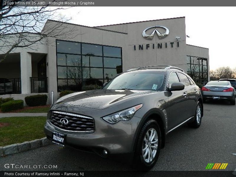 Midnight Mocha / Graphite 2009 Infiniti FX 35 AWD