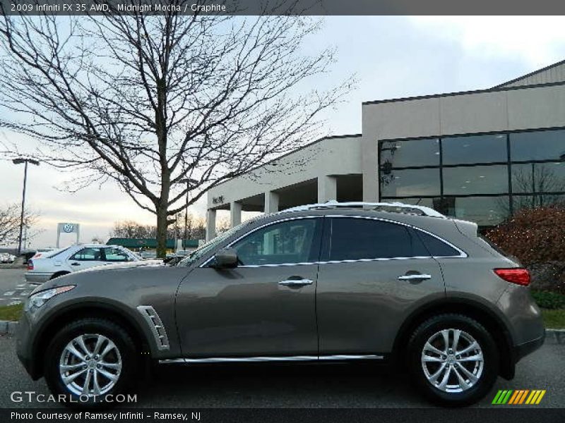 Midnight Mocha / Graphite 2009 Infiniti FX 35 AWD