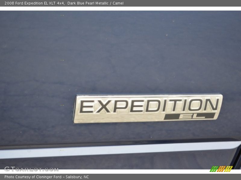 Dark Blue Pearl Metallic / Camel 2008 Ford Expedition EL XLT 4x4