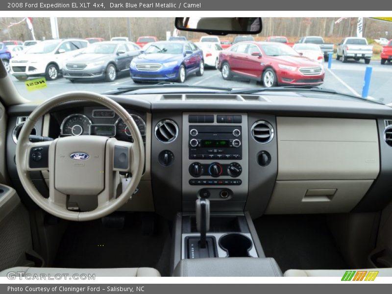 Dark Blue Pearl Metallic / Camel 2008 Ford Expedition EL XLT 4x4