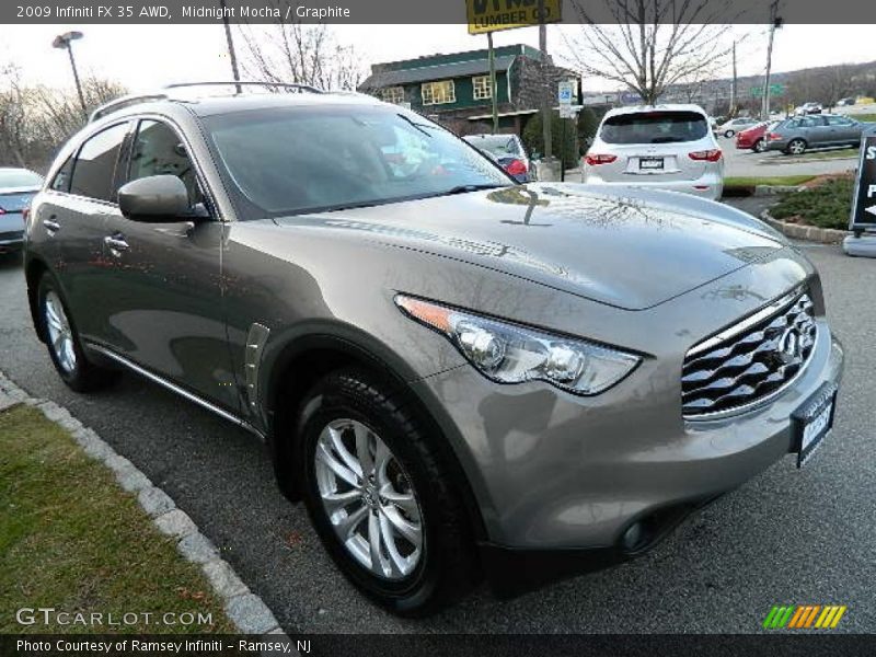 Midnight Mocha / Graphite 2009 Infiniti FX 35 AWD