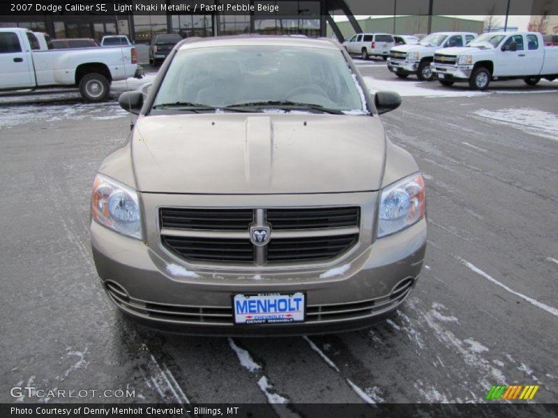 Light Khaki Metallic / Pastel Pebble Beige 2007 Dodge Caliber SE