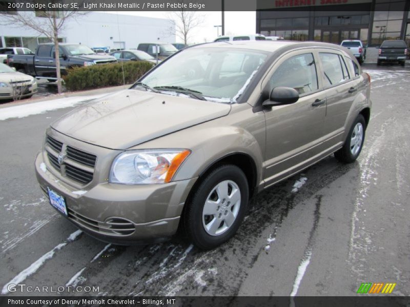 Light Khaki Metallic / Pastel Pebble Beige 2007 Dodge Caliber SE
